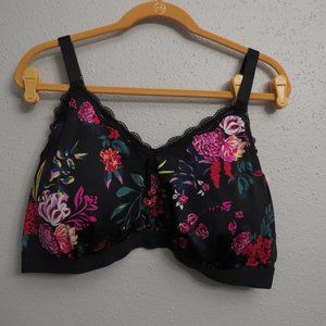 Black Floral Bralette